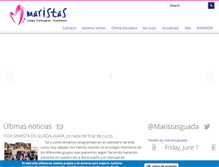 Tablet Screenshot of guadalajara.maristasiberica.es